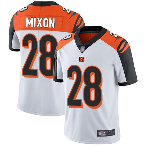 Cincinnati Bengals Limited White Men Joe Mixon Road Jersey NFL Footballl #28 Vapor Untouchable